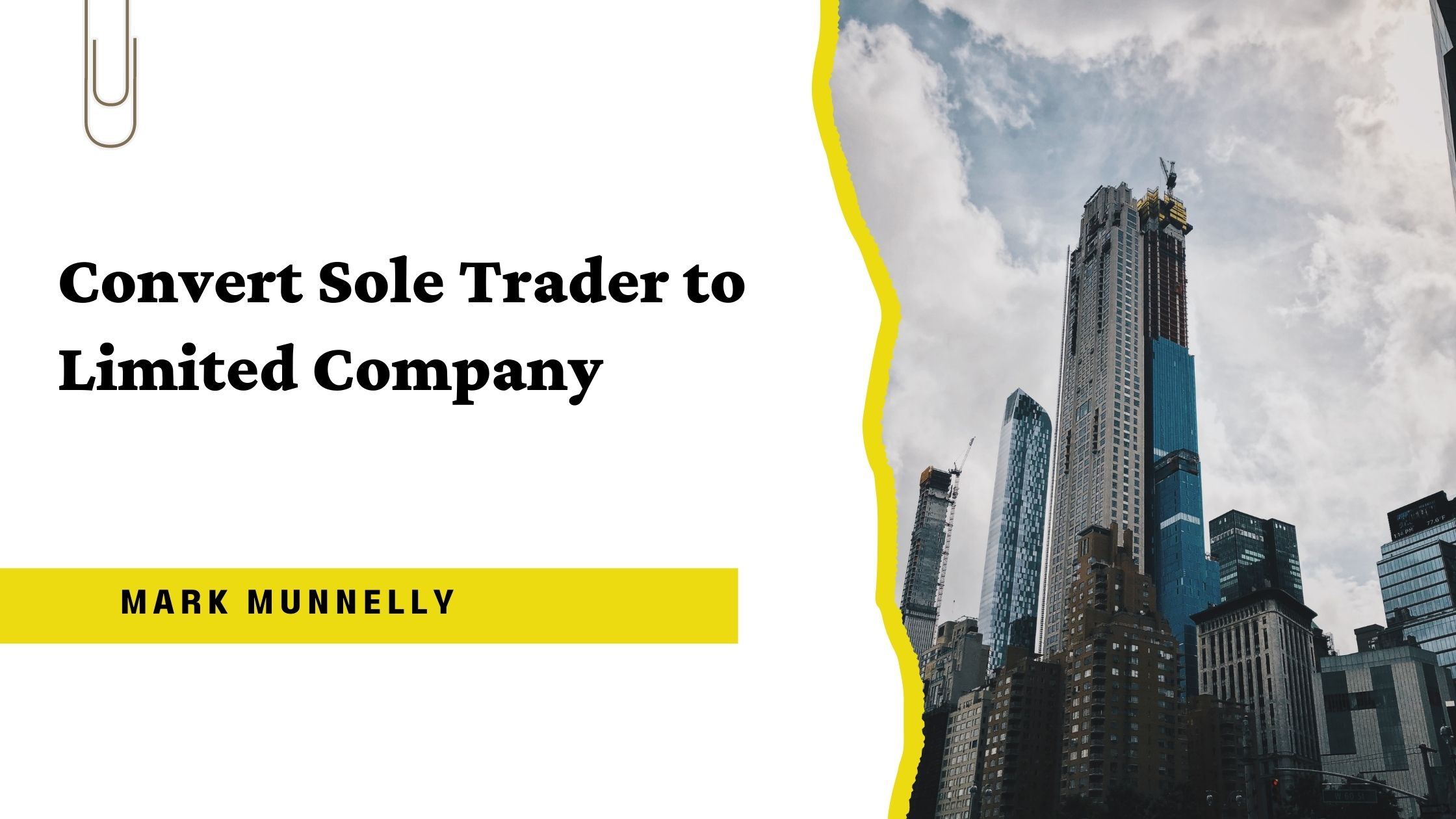 Convert Sole Trader to a Limited Company